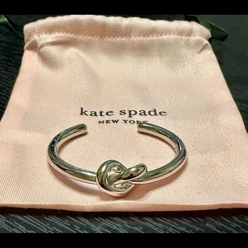 Kate Spade Silver Heart Knot Bracelet
